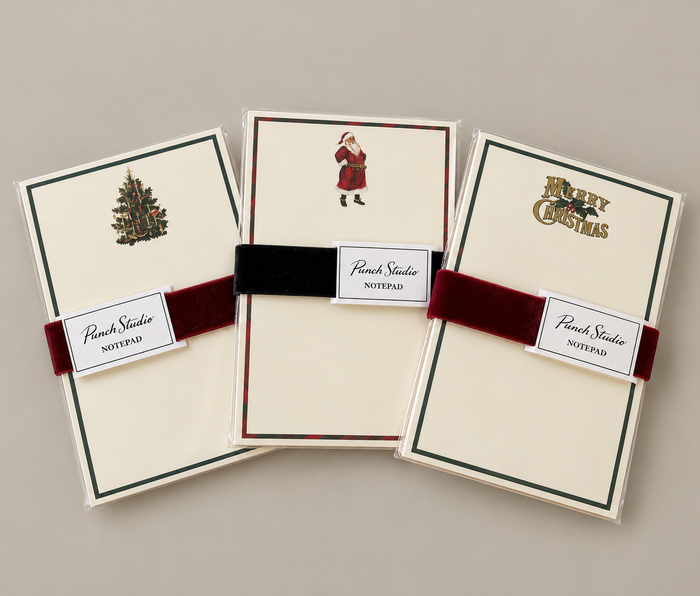 Heirloom Christmas Greeting Foil Notepad