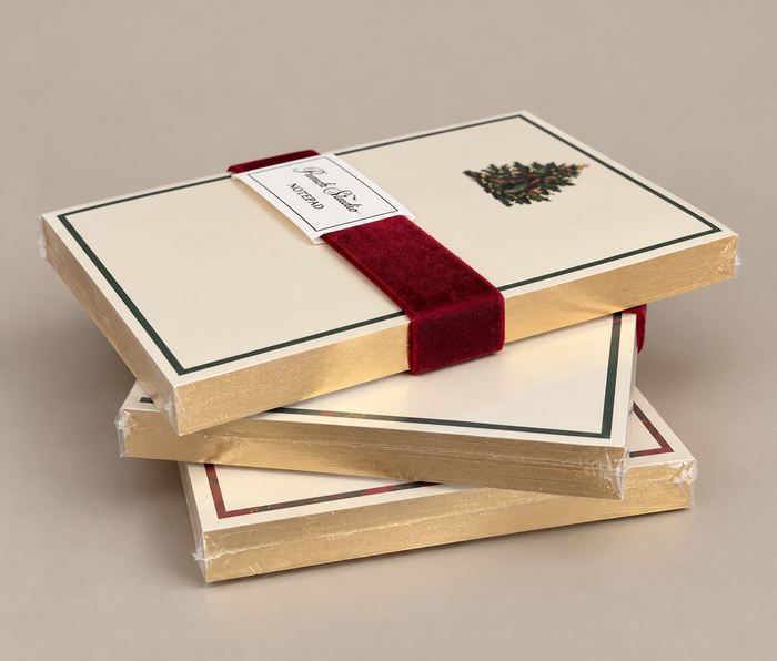 Heirloom Christmas Greeting Foil Notepad