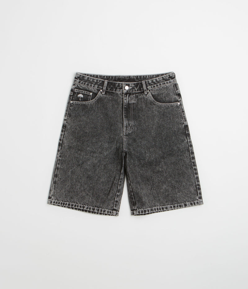 Helas Dieu Grec Jean Shorts in Washed Black