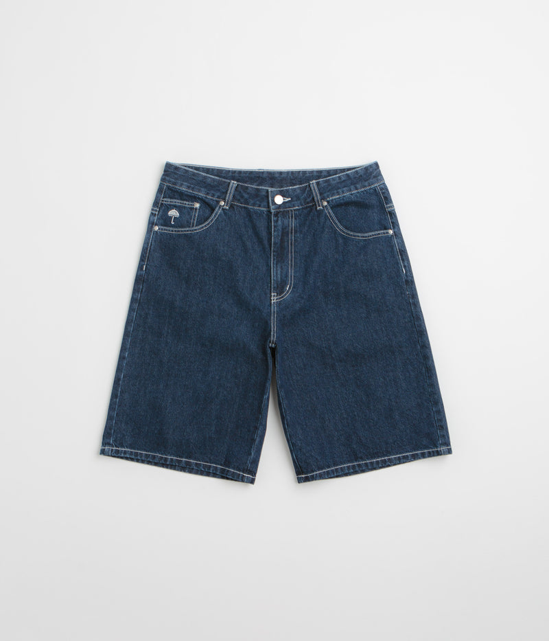 Helas Dieu Grec Jean Shorts in Washed Navy