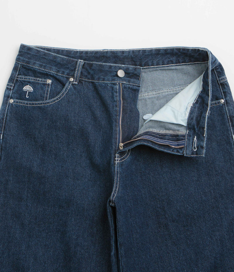 Helas Dieu Grec Jean Shorts in Washed Navy