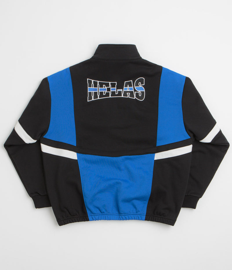 Helas Hoop Quarter Zip Sweatshirt in Blue and Black