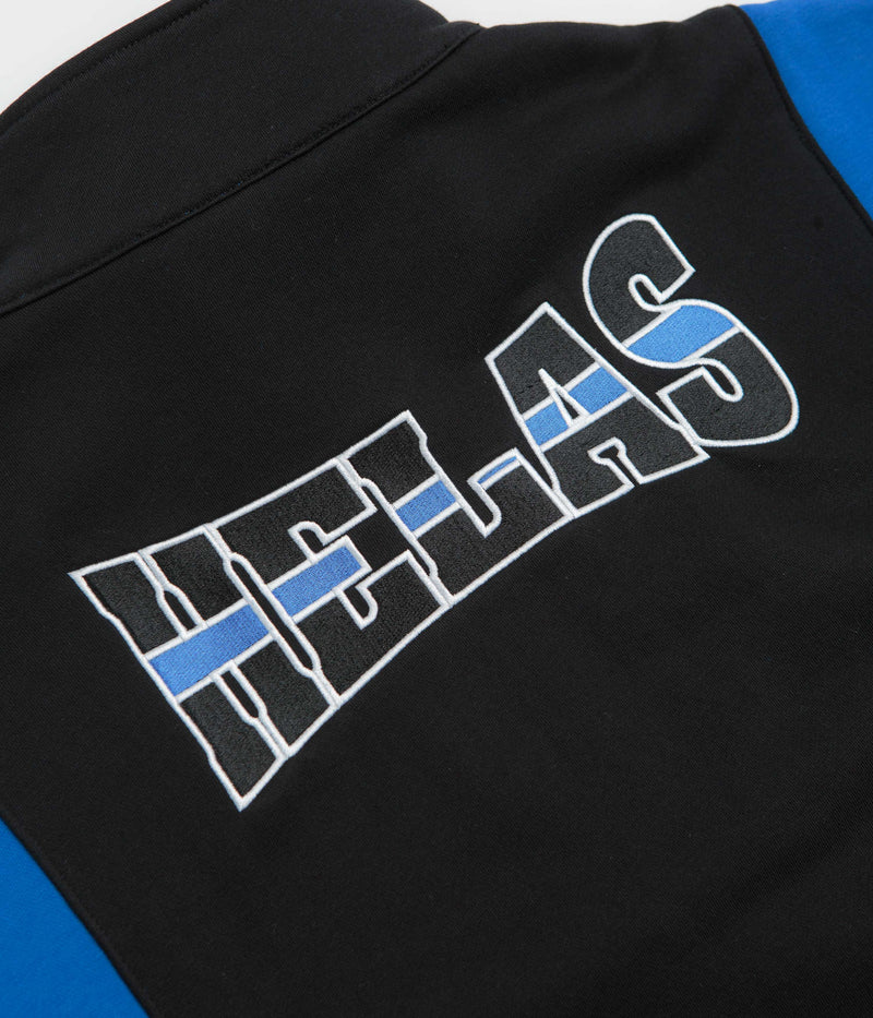 Helas Hoop Quarter Zip Sweatshirt in Blue and Black