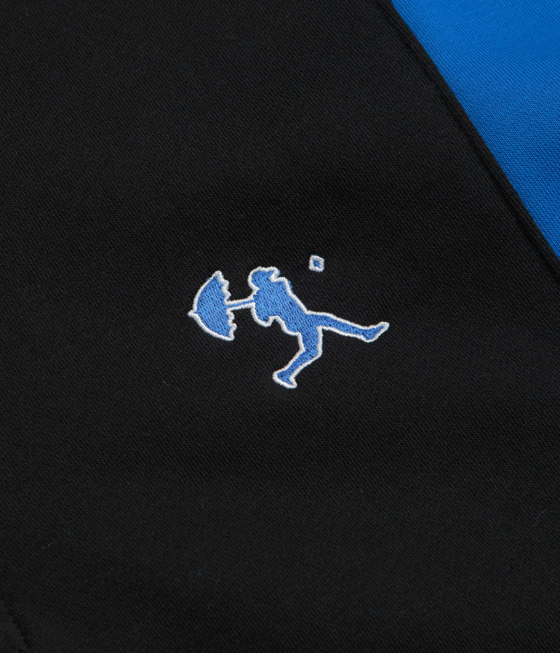 Helas Hoop Quarter Zip Sweatshirt in Blue and Black