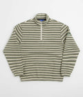 Helas Quentin Quarter Zip Knit Sweatshirt in Striped Multi