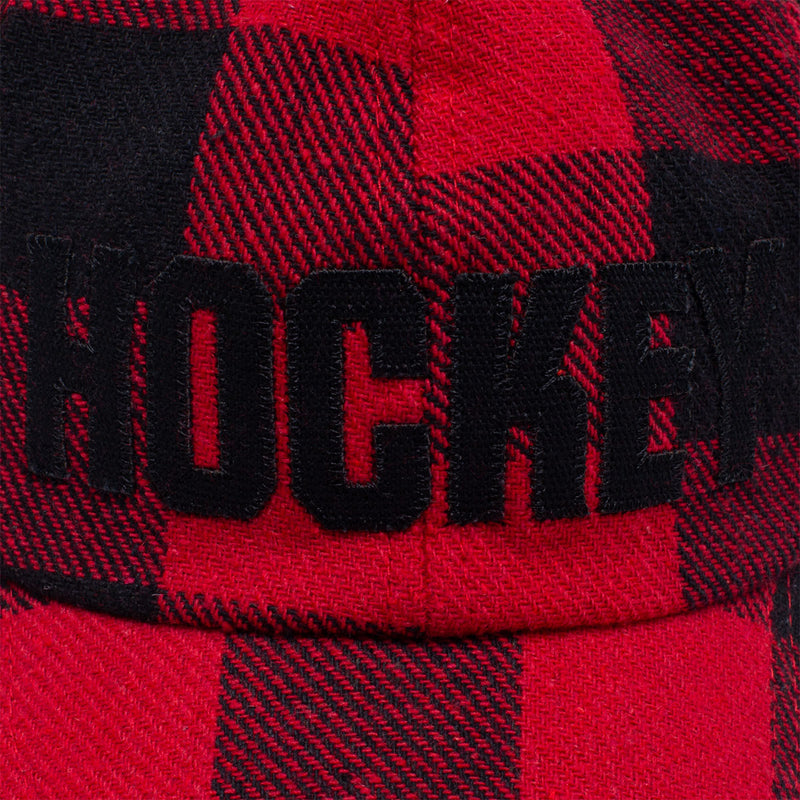Hockey Plaid Hat - Red