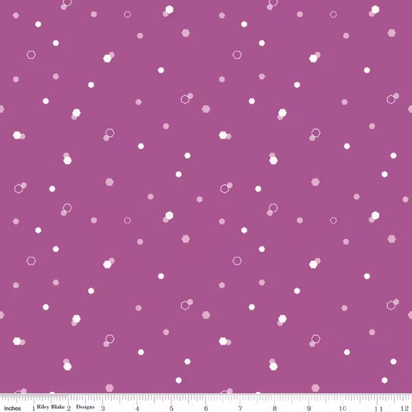 Homage - Hexi Fuchsia | Riley Blake Designs | Quilting Cotton