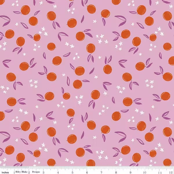 Homage - Oranges Lavender | Riley Blake Designs | Quilting Cotton