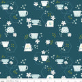 Homage - Tea Time Colonial Blue | Riley Blake Designs | Quilting Cotton