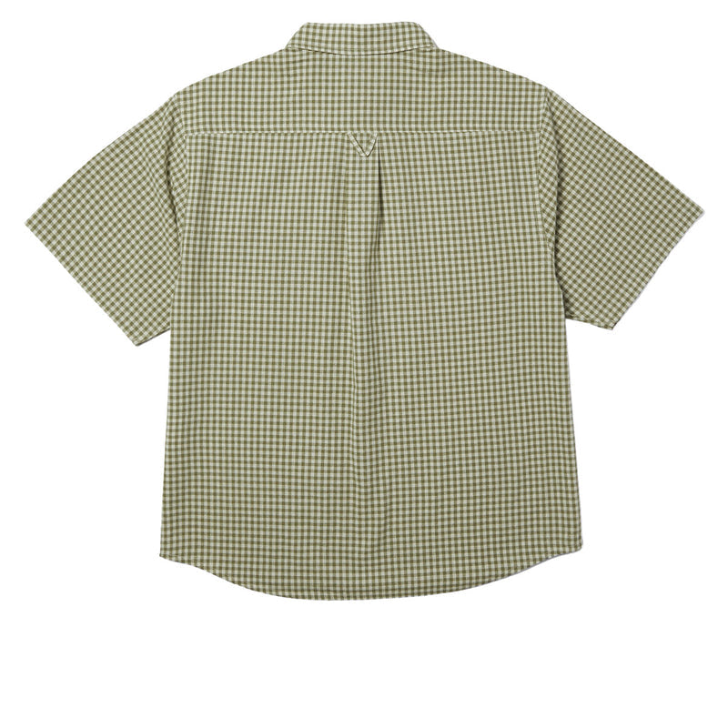 HUF 89 Micro Gingham Oxford Shirt - Natural