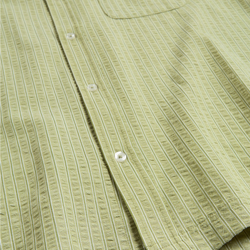 HUF Big Block Striped Shirt - Dried Herb