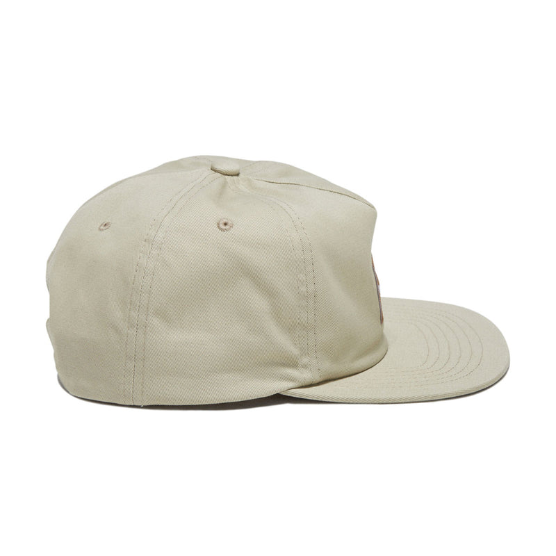 HUF Box Logo Snapback Hat - Tan/Brown