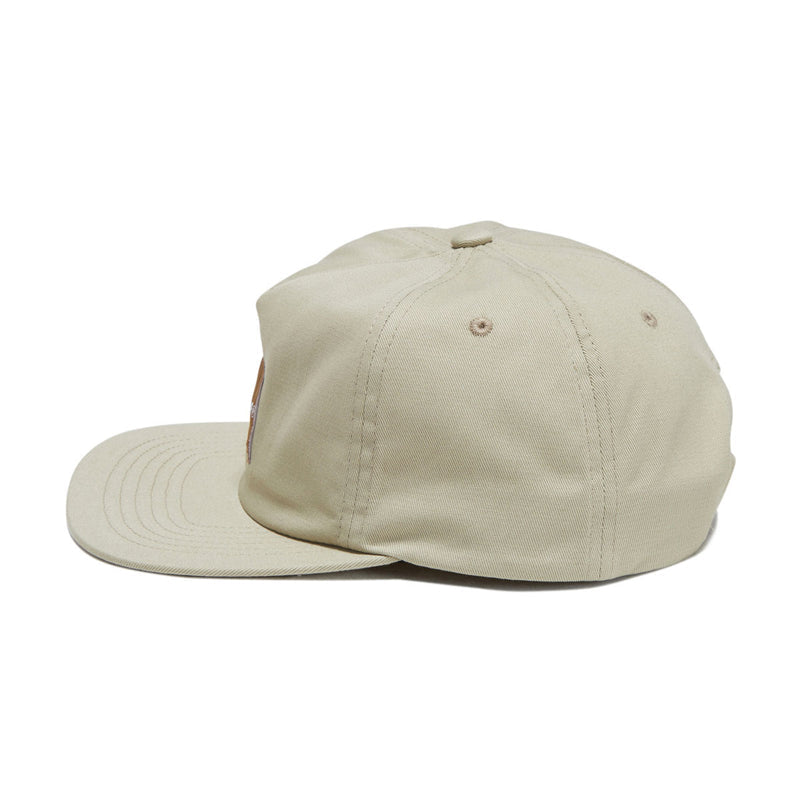 HUF Box Logo Snapback Hat - Tan/Brown