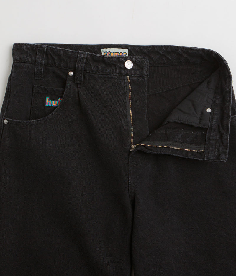 HUF Cromer Shorts in Washed Black