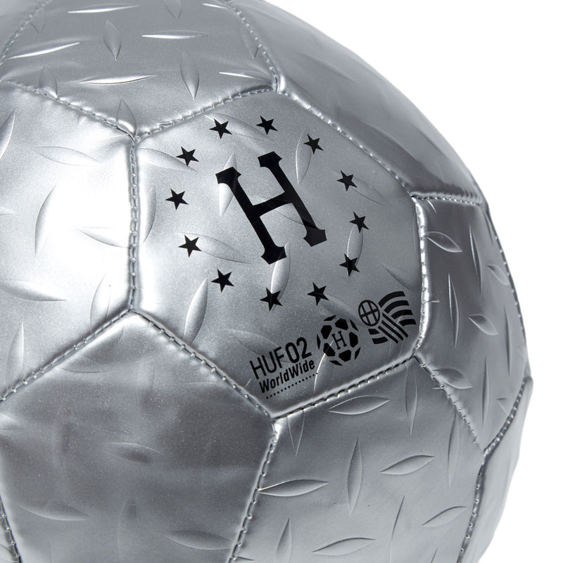 HUF Diamond Plate Soccer Ball - Silver