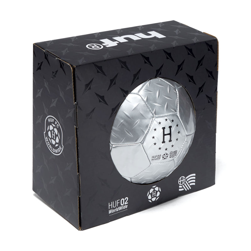 HUF Diamond Plate Soccer Ball - Silver