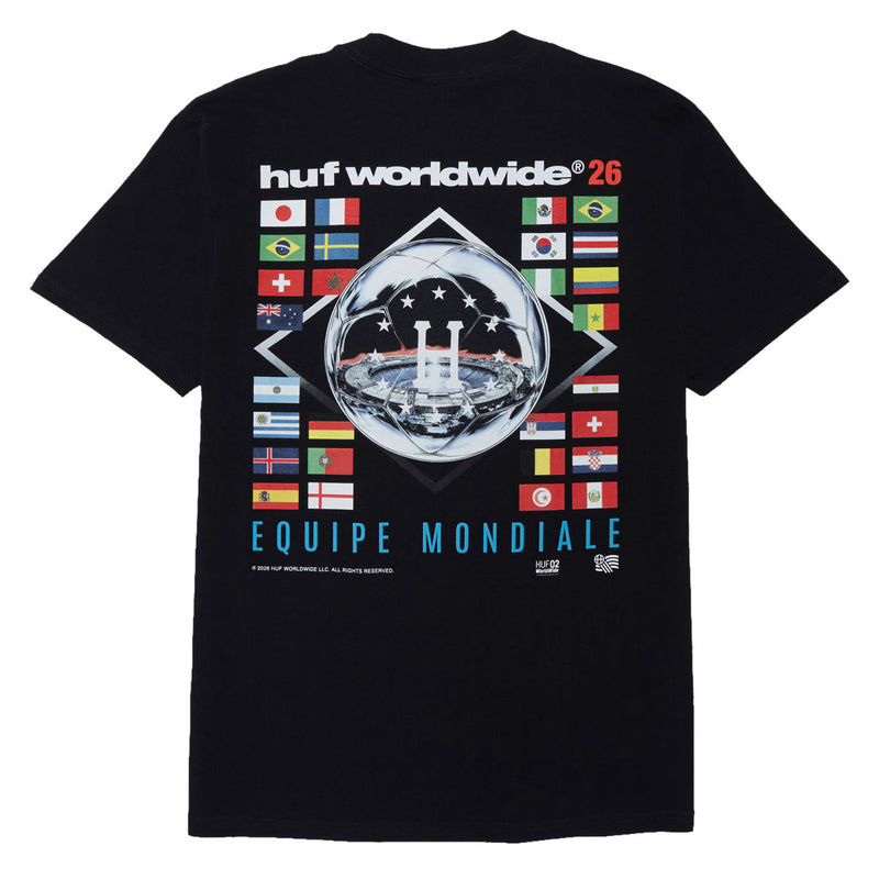 HUF Equipe Mondiale T-Shirt - Black