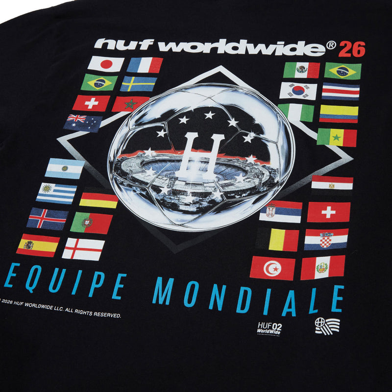 HUF Equipe Mondiale T-Shirt - Black