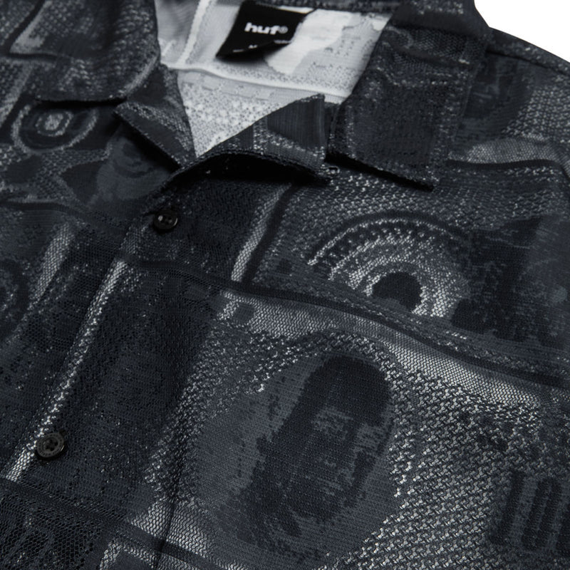 HUF Global Currency Lace Shirt - Black