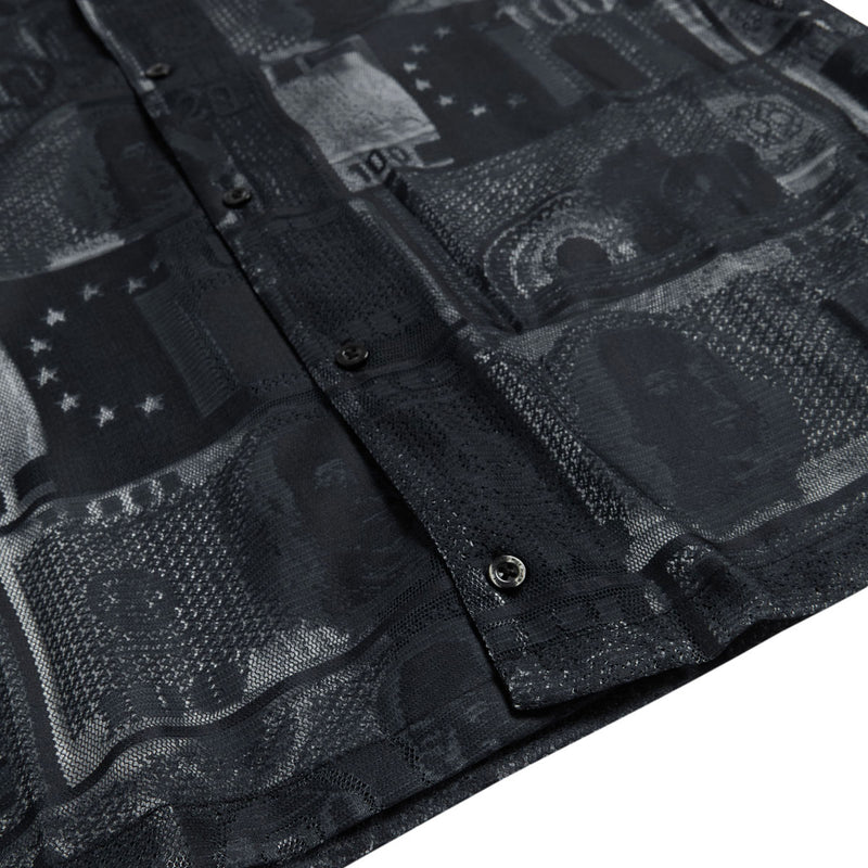 HUF Global Currency Lace Shirt - Black