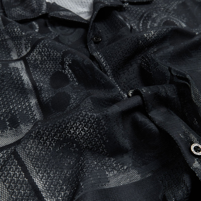 HUF Global Currency Lace Shirt - Black