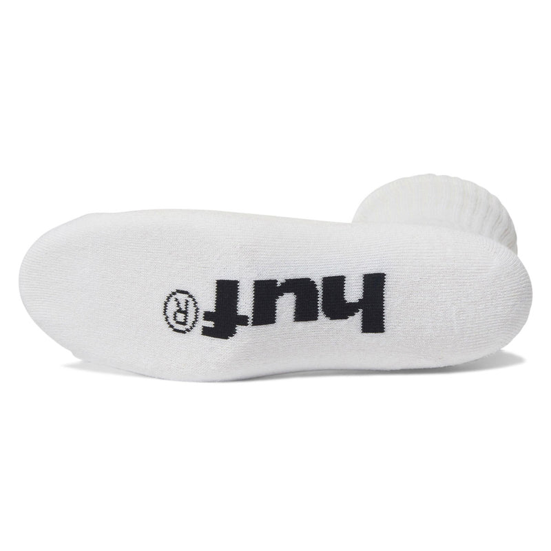 HUF Green Buddy Embroidered Socks - White