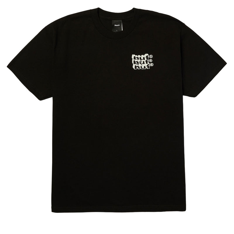 HUF Hand Stacked T-Shirt - Black