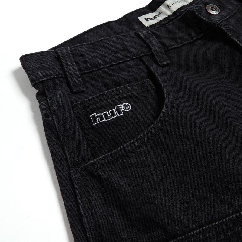 HUF Kinda Loose Double Knee Shorts - Faded Black