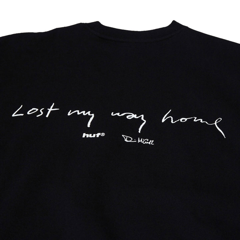 HUF Lost My Way Home Crew Sweatshirt - Black