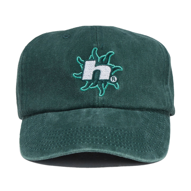 HUF Sol Denim 6 Panel CV Washed Hat - Forest Green