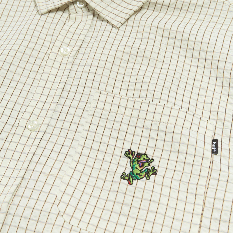 HUF Stuck On You Plaid Shirt - Natural