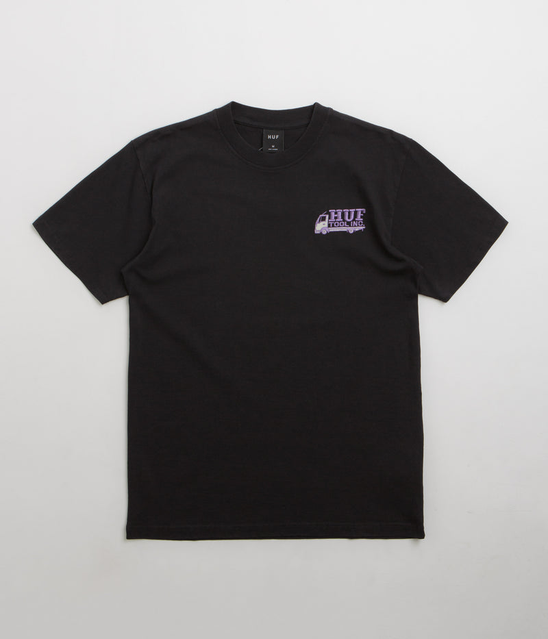 HUF Tool Inc Washed T-Shirt in Washed Black