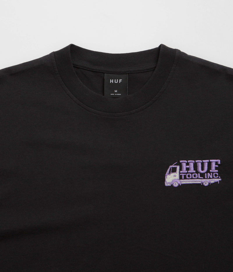 HUF Tool Inc Washed T-Shirt in Washed Black