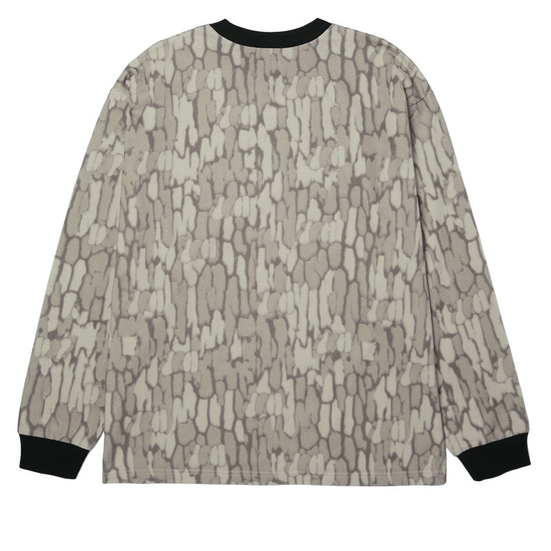 HUF Warped Camo Long Sleeve Knit T-Shirt - Muted Camo