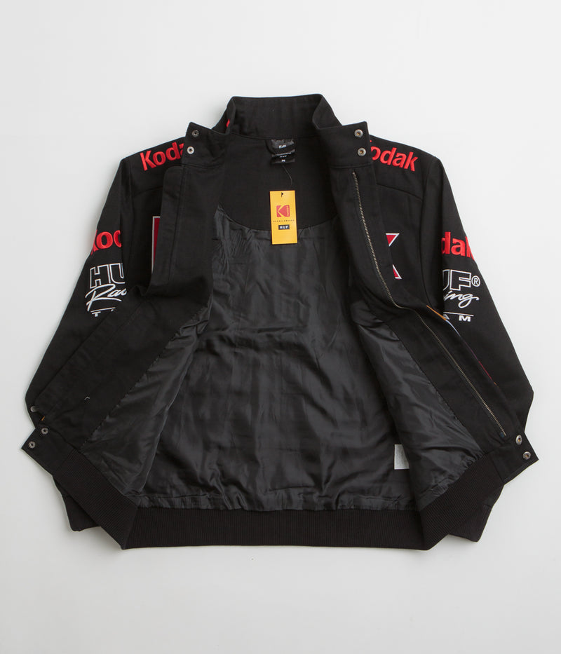 HUF x Kodak Pole Position Racing Jacket in Black