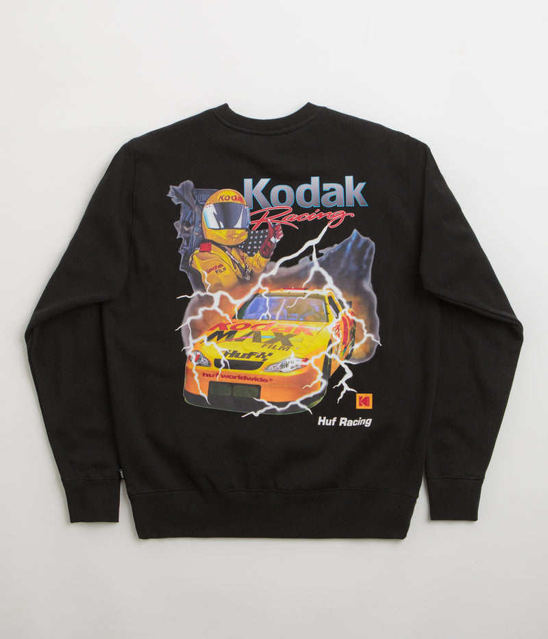 HUF x Kodak Ride The Lightning Crewneck Sweatshirt in Black