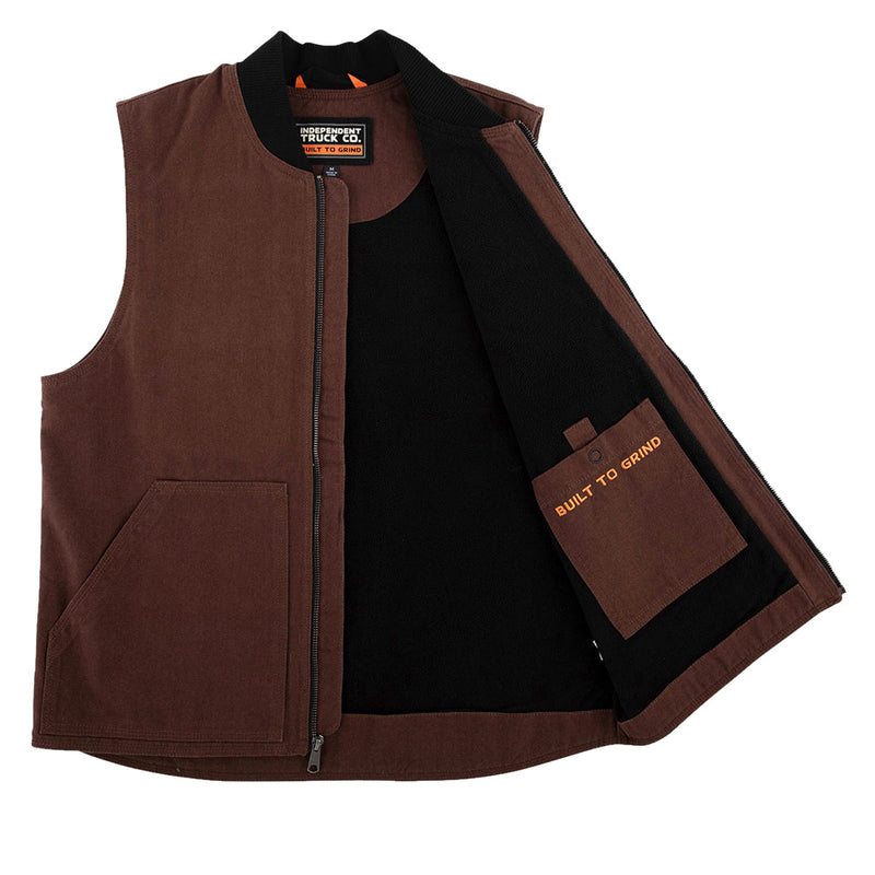 Independent Built To Grind Vest - Chocolate