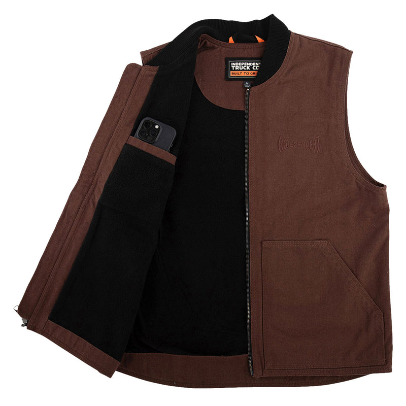 Independent Built To Grind Vest - Chocolate