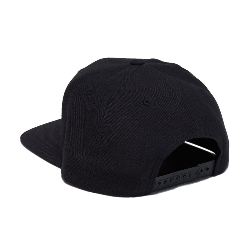 Independent Span Embroidered Snapback Hat - Black/Dark Red