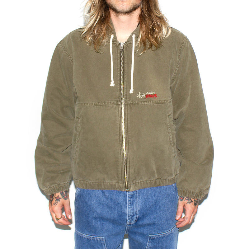 Stussy | Insulated Canvas Work Jacket Style # 115716 Color : Olive Drab