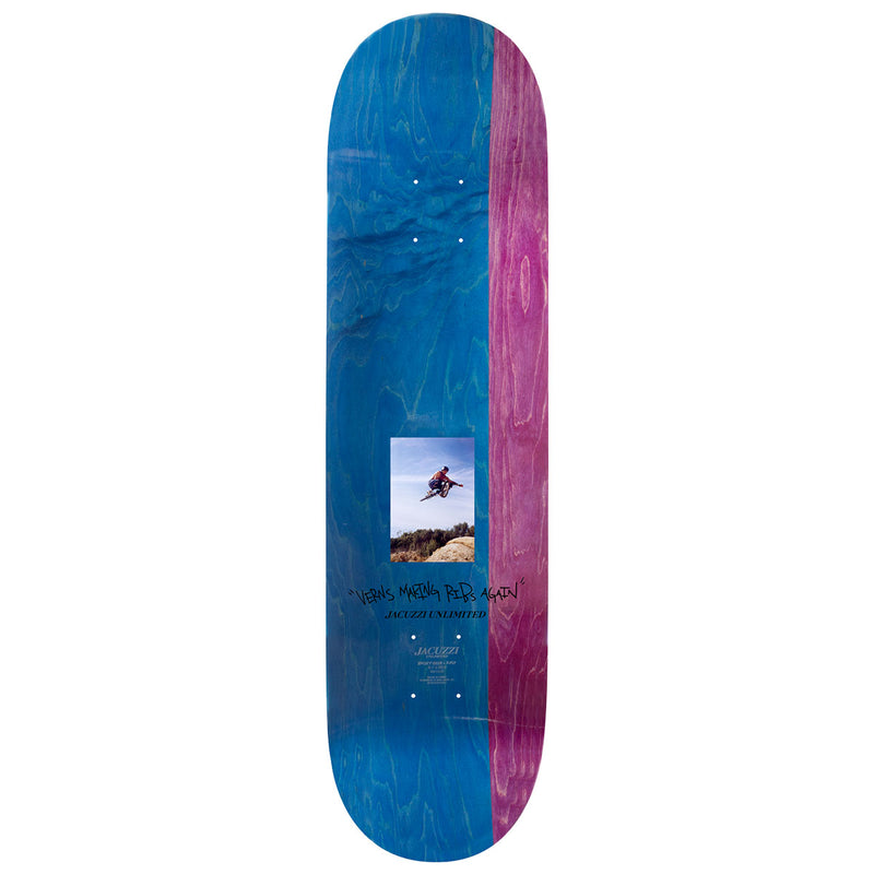 Jacuzzi Unlimited Tony Latham Dirtbike EX7 Skateboard Deck - Red - 8.50"