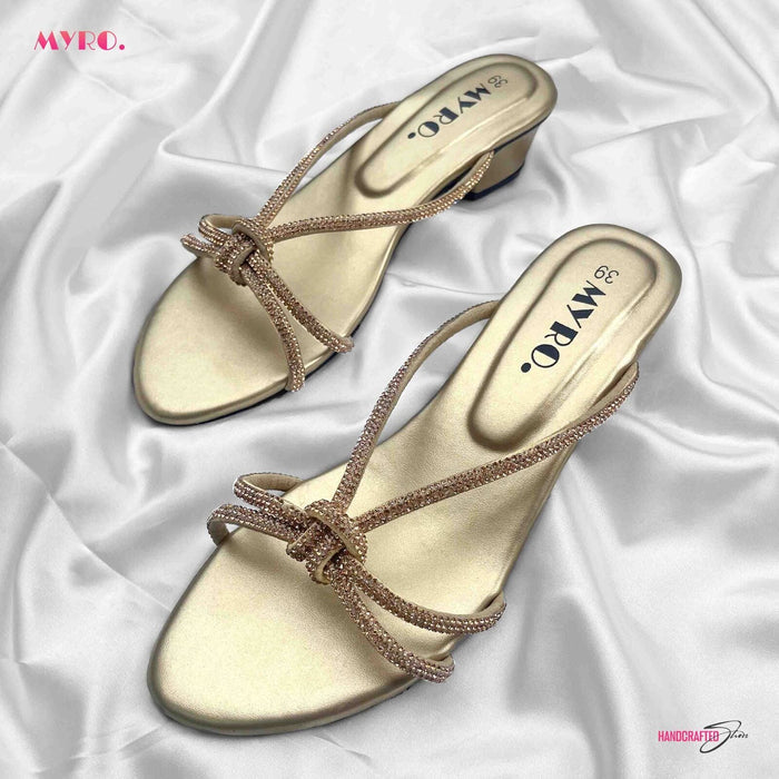 Myro Jenny Gold Low Heel - MYRO