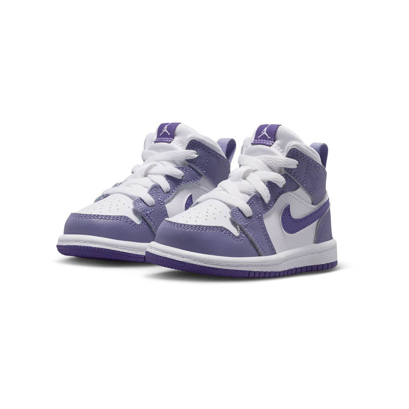 Jordan 1 Mid 'Dusty Amethyst White Court Purple' Baby/Toddler Shoes