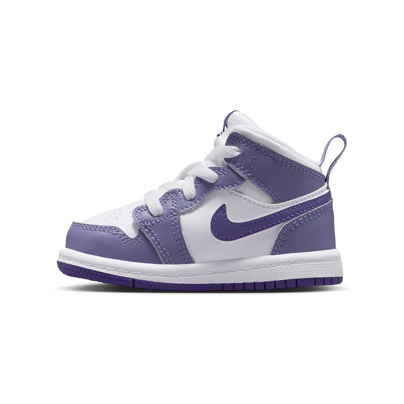 Jordan 1 Mid 'Dusty Amethyst White Court Purple' Baby/Toddler Shoes