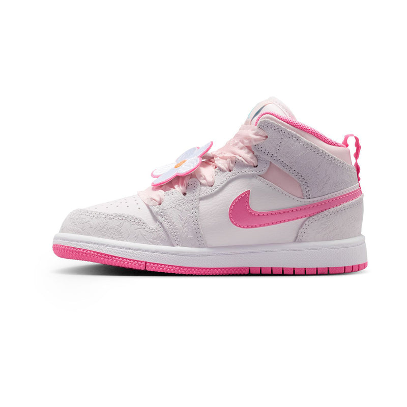 Jordan 1 Mid SE 'Spring Flowers' Little Kids' Shoes