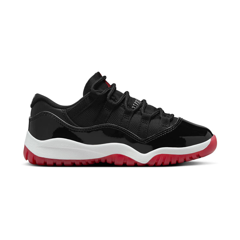 Jordan 11 Retro Low 'Bred 2025' Little Kids' Shoes