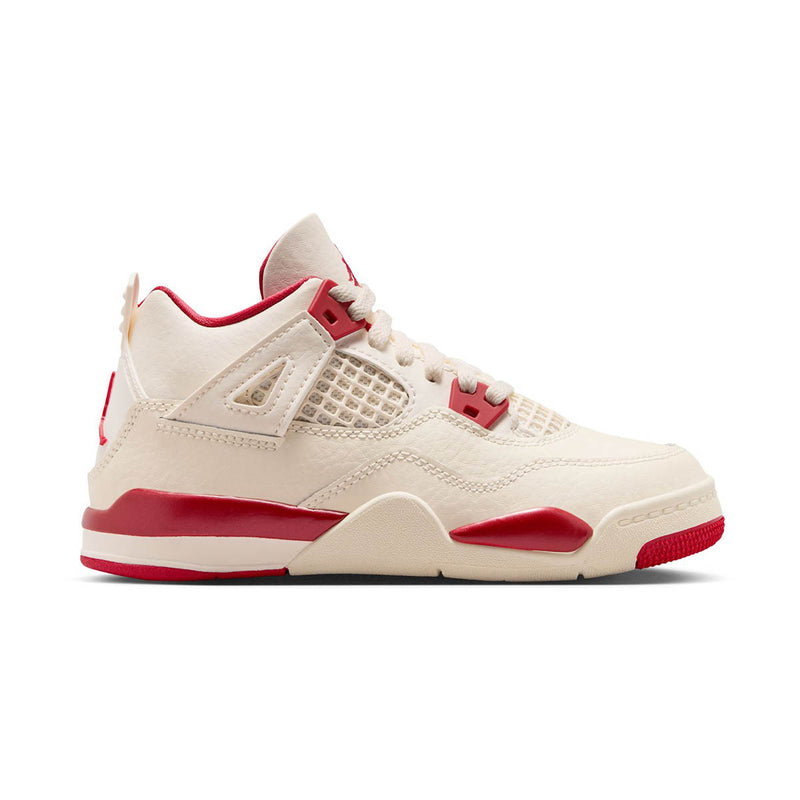 Jordan 4 Retro 'Valentine's Sierra Red' Little Kids' Shoes
