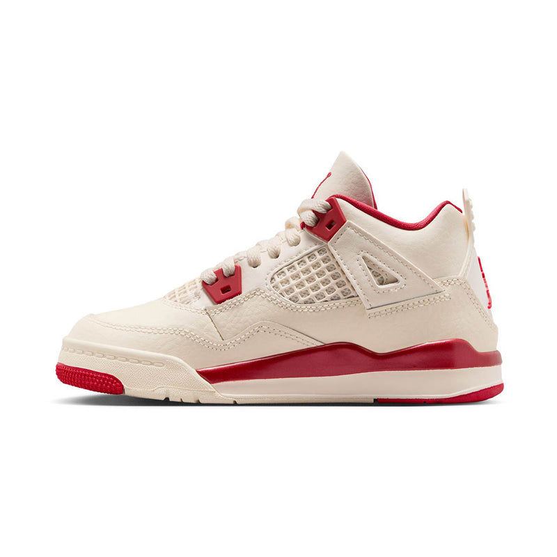 Jordan 4 Retro 'Valentine's Sierra Red' Little Kids' Shoes