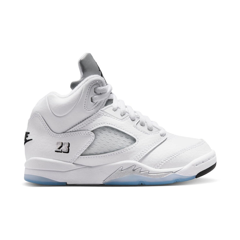 Jordan 5 Retro OG 'White Metallic' Little Kids' Shoes