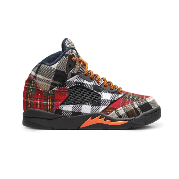Jordan 5 Retro Plaid Little Kids' Shoes